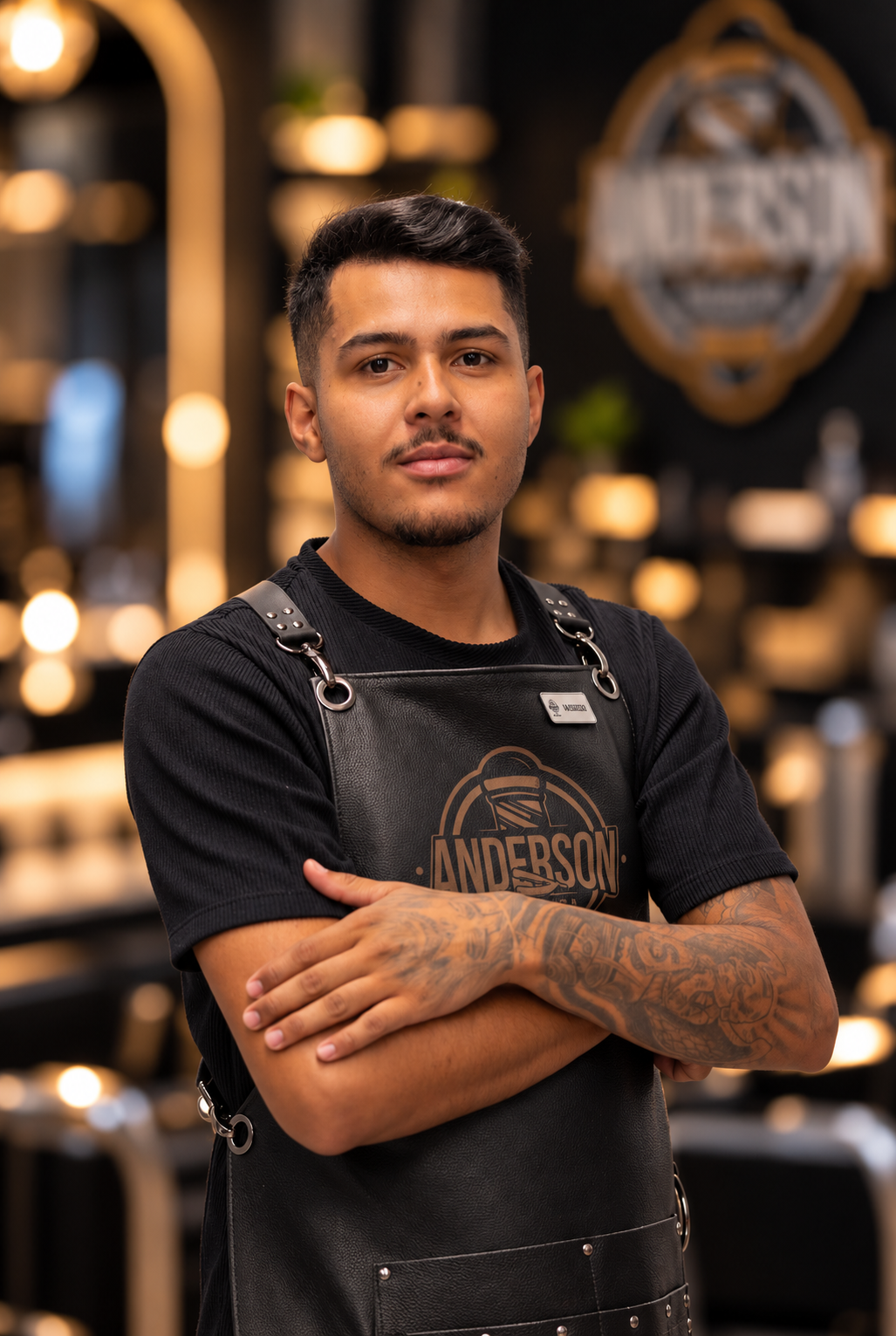 Felipe Rodrigues, barbeiro da equipe